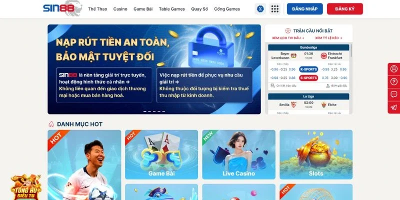 SIN88 - Trải Nghiệm Nhà Cái Công Bằng, Minh Bạch Và Bảo Mật